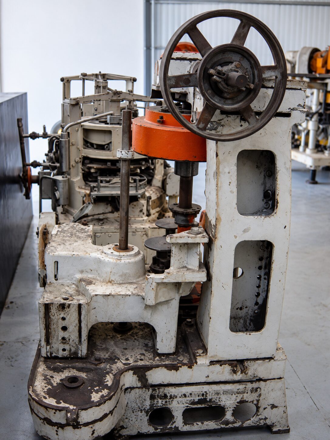 Worn machine before refurbishment